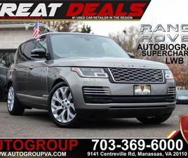 LAND ROVER RANGE ROVER LWB 2018 LAND ROVER RANGE ROVER 5.0L SUPERCHARGED AUTOBIOGRAPHY LWB