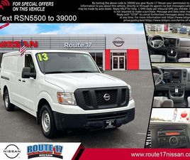 NISSAN NV NV1500 USED 2013 NISSAN NV CARGO NV1500 S V6