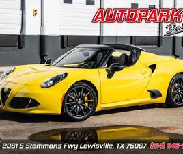 ALFA ROMEO 4C SPIDER USED 2016 ALFA ROMEO 4C SPIDER BASE