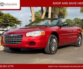 CHRYSLER SEBRING CABRIOLET USED 2004 CHRYSLER SEBRING LX