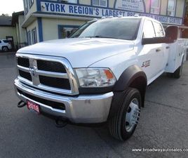 USED 2018 RAM 5500 HD CHASSIS WORK READY HEAVY-DUTY 6 PASSENGER 6.7L - CUMMINS.. 4X4.. CREW-CAB.. COMPONENT-BOX-BED.. TRAILER BRAKE.. BLUETOOTH SYSTEM.. TOW SUP