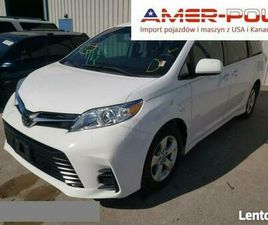 TOYOTA SIENNA 2020,3.5L,LE,NA PRZEDNIE KOLA, PORYSOWANY WARSZAWA