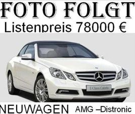 MERCEDES CLASSE E CABRIOLET E 350 E 350 CDI CABRIO AVANTGARDE 170 KW (231 CV)