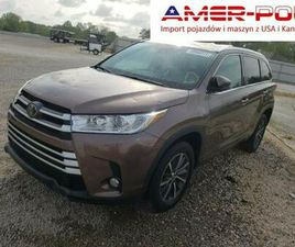 TOYOTA HIGHLANDER 2018, 3.5L, SE, PO GRADOBICIU WARSZAWA