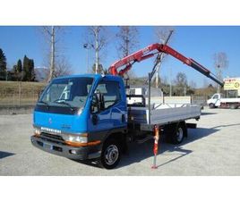 MITSUBISHI CANTER CASSONE CON GRU FASSI 30 PATENTE B