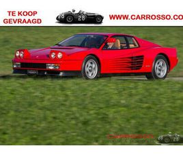 FERRARI TESTAROSSA TE KOOP GEVRAAGD