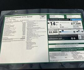 BENTLEY CONTINENTAL GTC SPEED USED 2023 BENTLEY CONTINENTAL GT SPEED