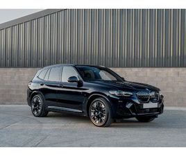 BMW IX3 M SPORT PRO 5DR AUTO 22/71 | CARBON BLACK | VERNASCA LEATHER BLACK WITH BLUE CONTRAST STITCH | ELECTRIC TOWBAR