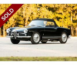 ALFA ROMEO GIULIETTA SPIDER SOLD - 1958 ALFA ROMEO GIULIETTA SPIDER VELOCE