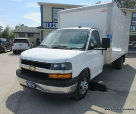 CHEVROLET G SERIES USED 2019 CHEVROLET G3500 1-TON CARGO MOVING 2 PASSENGER 6.0L - V8.. 177-INCH-WHEEL-BASE.. POWER TAILGATE.. STABILITRAK-PACKAGE.. AUX INPUT.. AIR CONDITIONING..
