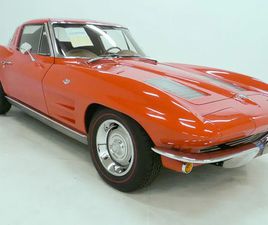1963 CHEVROLET CORVETTE RED/SADDLE 327 SPLIT WINDOW COUPE