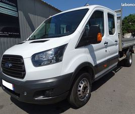 FORD TRANSIT BENNE DBLE CABINE 2.0 TDCI 130CH LONG 6 PLACES