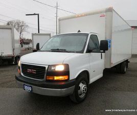 USED 2020 GMC G3500 1-TON CARGO MOVING 2 PASSENGER 6.0L - V8.. 177-INCH-WHEEL-BASE.. STABILITRAK-PACKAGE.. AUX INPUT.. AIR CONDITIONING..