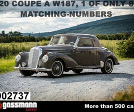 MERCEDES TYPE 220 COUPE 1954 MERCEDES-BENZ 220 - 220 COUPE A W187, 1 VON NUR 85 -