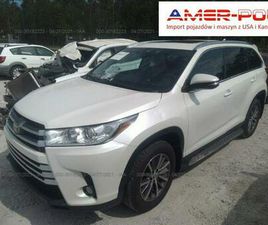 TOYOTA HIGHLANDER 2019, 3.5L, PO GRADOBICIU WARSZAWA