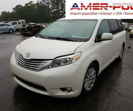 TOYOTA SIENNA TOYOTA SIENNA 2017, 3.5L, XLE, PO GRADOBICIU WARSZAWA