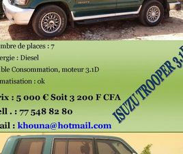ISUZU TROOPER 1998 DAKAR