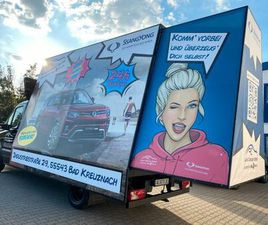 MERCEDES SPRINTER WERBEBANNER MIT IHRER WERBUNG