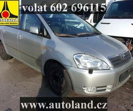 TOYOTA AVENSIS VERSO 2002, 1995 CCM, 85 KW, NAFTA MPV - MPV NAFTA