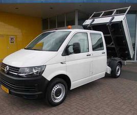 VOLKSWAGEN TRANSPORTER 2.0 TDI L2H1 DC PICK-UP, KIPPER, OPEN LAADBAK