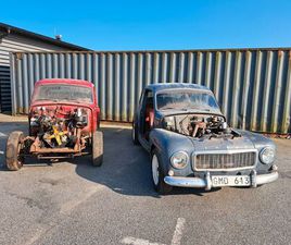 VOLVO PV544 544C SPORT / TVÅ BILAR OCH 13 PALLAR RESERVDELAR!!
