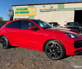 PORSCHE CAYENNE COUPE E-HYBRID 5PL 462 CV AEROKIT SPORTDESIGN FRANCAIS LIMPIDE SUSPENSION PNEUMATIQUE JANTES 22' ACC CHRONO BOSE CUIR BI-COLORES AVEC SURPIQURES