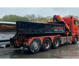 SCANIA R480 8X4 EURO 5 KRANVÄXLARE LÅGMILARE