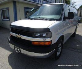 USED 2015 CHEVROLET EXPRESS 3/4 TON CARGO MOVING 2 PASSENGER 4.8L - V8.. SHORTY.. BARN-DOOR-ENTRANCES.. CD/AUX INPUT.. KEYLESS ENTRY.. AIR CONDITIONING.. TOW SU
