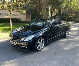 MERCEDES CLASSE E E 350 MERCEDES-BENZ CLASE E CABRIO 350CDI BE 7G PLUS