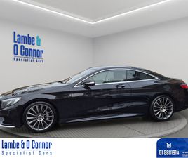 S 500 COUPE AMG LINE **** OBSIDIAN BLACK / BLACK LEATHER **** 20 MULTI SPOKE ALLOYS *** HEATED / COOLING SEATS *** DYNAMIC LED HEADLAMPS **** AMG STYLING PACKA