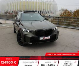 BMW X5 40D BMW X5 XDRIVE 40D M SPORT•ZRAČNI OVJES•SKY PANORAMA•ICONIC GLOW•AR•PDV, 2024 GOD.