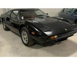 1982 FERRARI 308 NOIR MANUEL, 5 VITESSES CONDUITE À GAUCH...