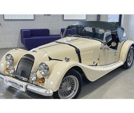 1992 MORGAN PLUS-4 BLANC MANUEL, 5 VITESSES CONDUITE À DR...