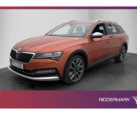SKODA SUPERB COMBI SCOUT SKODA SUPERB SCOUT 4X4 TDI BUSINESS VÄRMARE COCKPIT B-KAMERA
