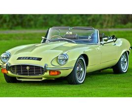 JAGUAR TYPE E 1973 JAGUAR E-TYPE GIALLO CONDUITE À DROITE IN ROYAUME-UN...