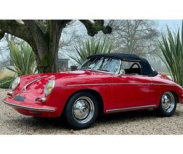 1961 PORSCHE 356 ROUGE MANUEL, 4 VITESSES CONDUITE À GAUC...