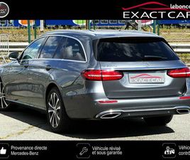 CLASSE E 300 E 2.0 L GARANTIE 12 MOIS MERCEDES 9G-TRONIC 320 CHEVAUX TVA DÉDUCTIBLE 1ERE MAIN, KILOMÉTRAGE GARANTIE, NON ACCIDENTÉE CAMERA LED CUIR 4 PNEUS NEUF
