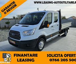 FORD TRANSIT UTILIZAT FORD TRANSIT DOKA AXA DUBLA 7LOCURI+BENA L=3.20M 2018 - 20 449 EUR, 200 000 KM - AUTOVIT.RO