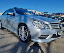 MERCEDES CLASSE E COUPE E 250 2013 MERCEDES-BENZ E CLASS E250 BLUEEFFICIENCY SPORT 2DR TIP AUTOMATIC PETROL ULEZ FREE COUPE PET...