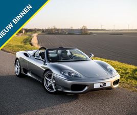 FERRARI 360 - 3.6 V8 SPIDER F1 AUT. FULL HISTORY