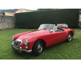 1960 MG MGA ROUGE MANUEL CONDUITE À GAUCHE IN TERRATS, FR...