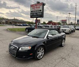 AUDI A4 CABRIO S4 USED 2007 AUDI S4 QUATTRO AWD 2DR CONVERTIBLE 6M