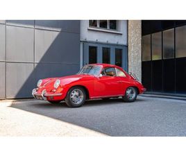 PORSCHE 356 A 1965 PORSCHE 356 ROUGE MANUEL, 5 VITESSES CONDUITE À GAUC...