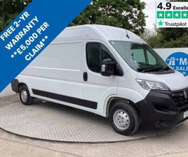 VAUXHALL MOVANO 2022 VAUXHALL MOVANO CDTI 3500 BITURBO DYNAMIC LWB M/R A/C EURO 6 LWB PANEL VAN DIESEL MANUAL