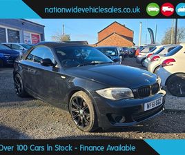 BMW SERIE 1 CABRIOLET 118 2.0 118I ES CONVERTIBLE 2DR PETROL MANUAL EURO 5 (START/STOP) (143 PS)