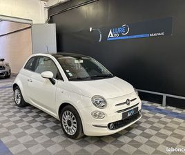 FIAT 500 1.3 MJT 95CH LOUNGE (CUIR BORDEAUX + ÉCRAN DIGITAL + TOIT VITRÉ)