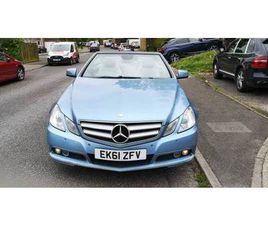 MERCEDES-BENZ, E350, CONVERTIBLE CABRIOLET, 2011, SEMI-AUTO, 2987 (CC), DIESEL, 2 DOORS. LIGHT BLUE.
