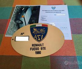 RENAULT FUEGO GTX 2.0 TARGA ORO ASI - CRS - ADS