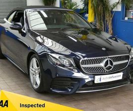 MERCEDES-BENZ E-CLASS 2.0 E300 AMG LINE (PREMIUM PLUS) CABRIOLET 2DR PETROL G-TRONIC+ EURO 6 (START/STOP) (245 PS)
