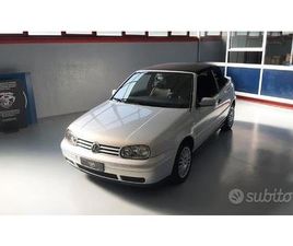 VOLKSWAGEN GOLF CABRIOLET GOLF CABRIOLET 1.6 CAT T